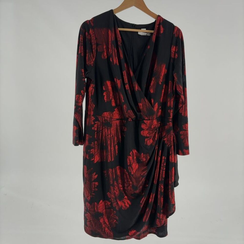 London Times Black/Red Maxi Dress